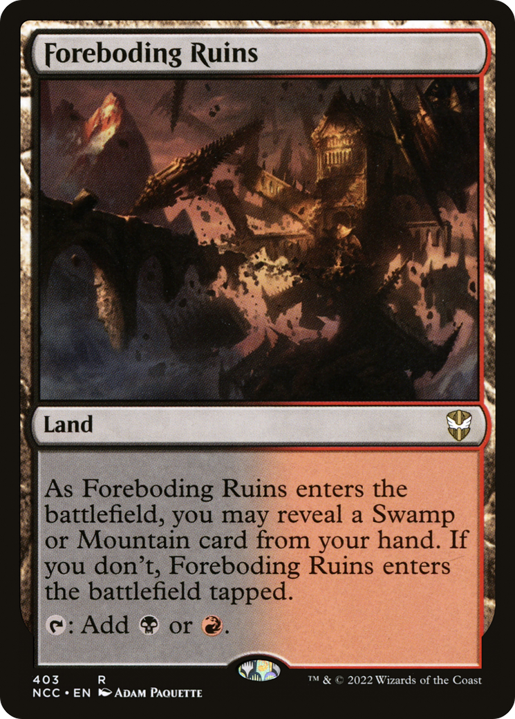 Image of Foreboding Ruins [Streets of New Capenna Commander]