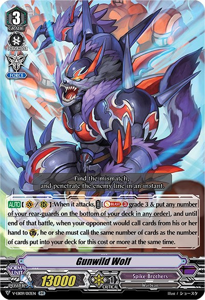 Image of Gunwild Wolf (V-EB09/013EN) [The Raging Tactics]