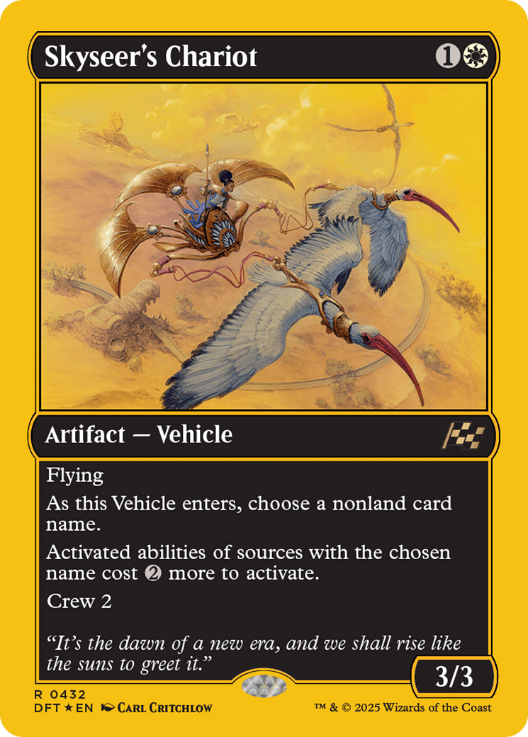 Image of Skyseer's Chariot (First-Place Foil) [Aetherdrift]