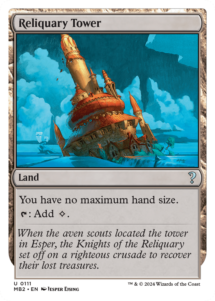 Image of Reliquary Tower (White Border) [Mystery Booster 2]