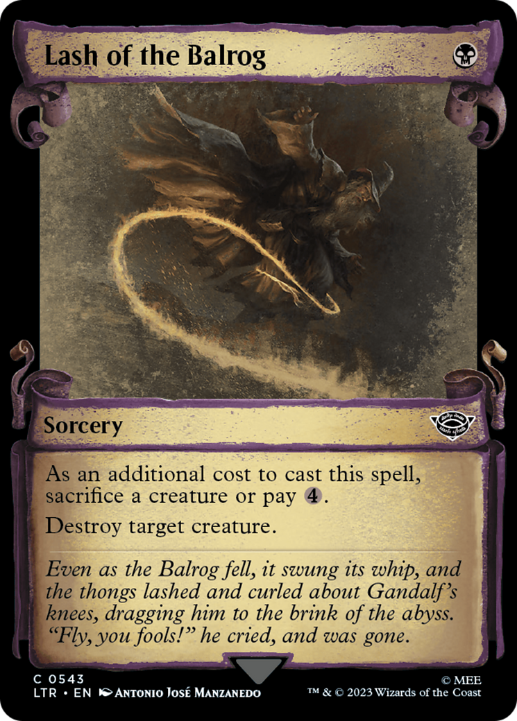 Image of Lash of the Balrog [The Lord of the Rings: Tales of Middle-Earth Showcase Scrolls]