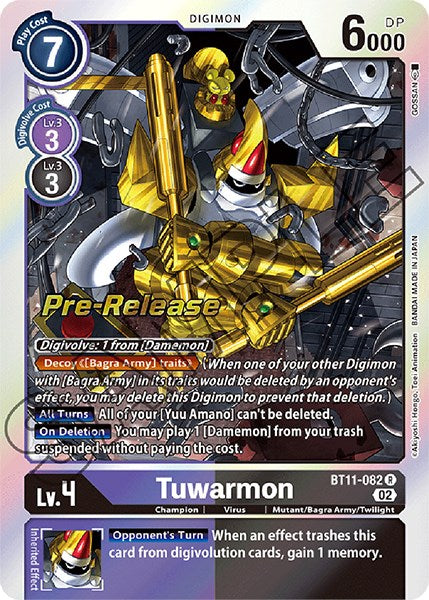 Image of Tuwarmon [BT11-082] [Dimensional Phase Pre-Release Promos]