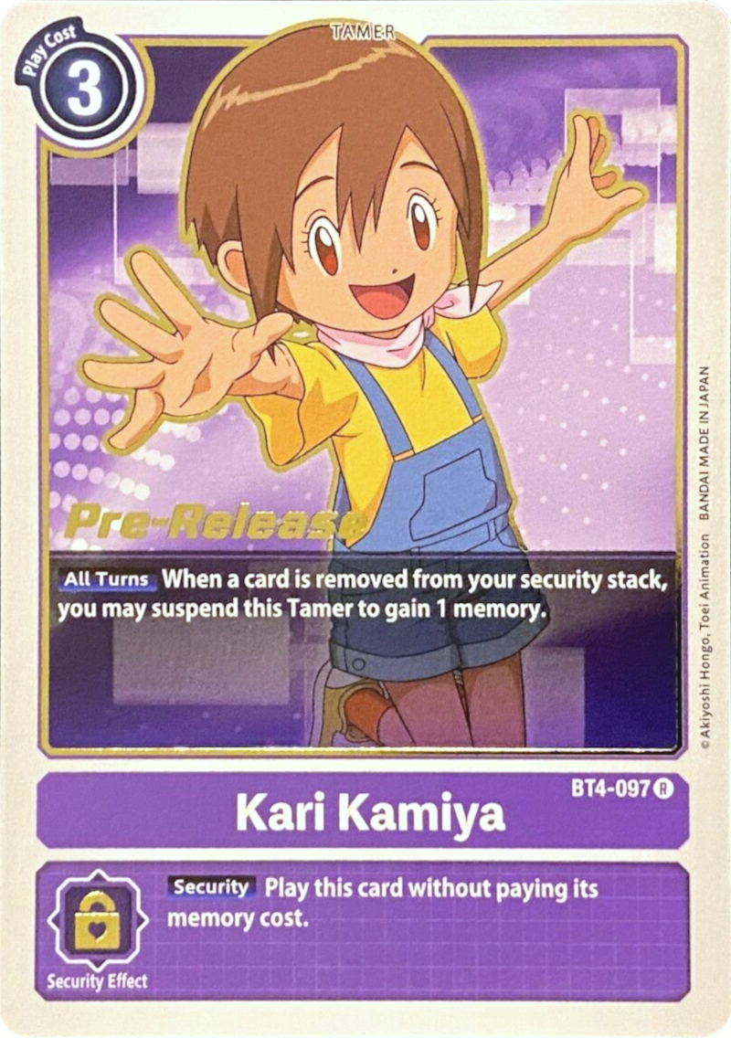 Image of Kari Kamiya [BT4-097] [Great Legend Pre-Release Promos]