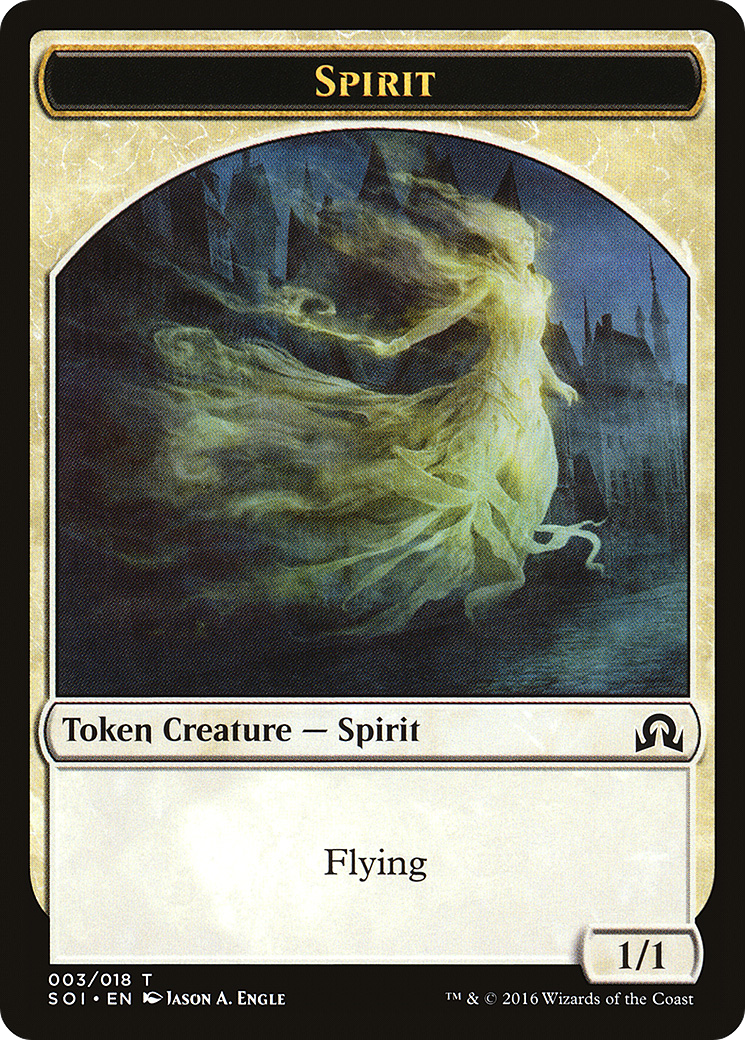 Image of Spirit Token [Shadows over Innistrad Tokens]