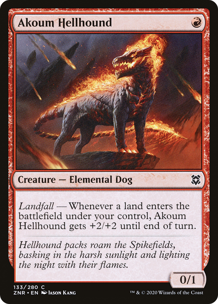 Image of Akoum Hellhound [Zendikar Rising]