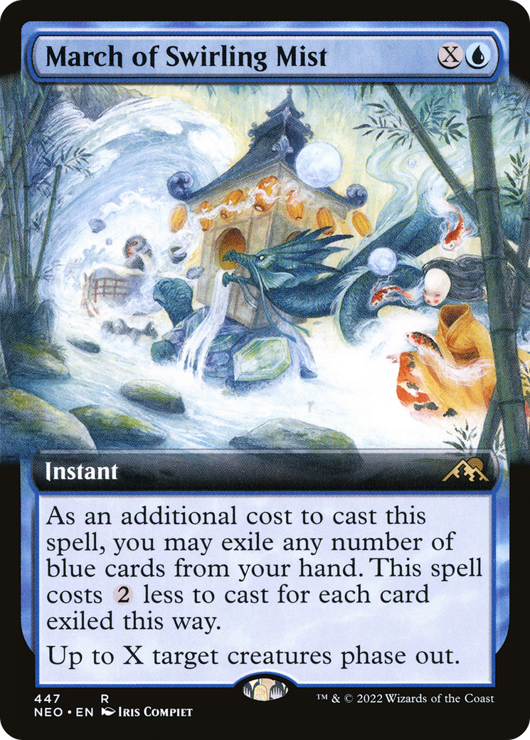 Image of March of Swirling Mist (Extended Art) [Kamigawa: Neon Dynasty]