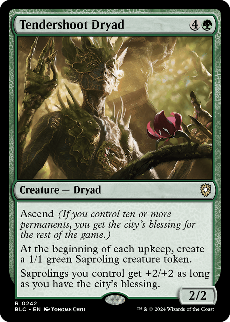 Image of Tendershoot Dryad [Bloomburrow Commander]