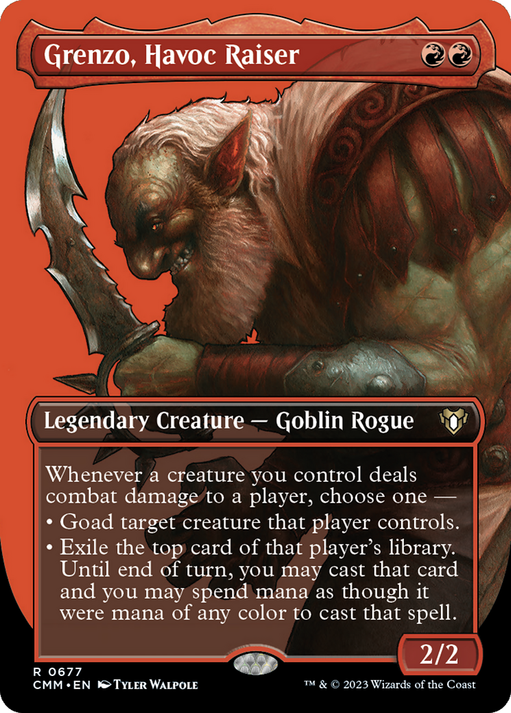 Image of Grenzo, Havoc Raiser (Borderless Profile) [Commander Masters]