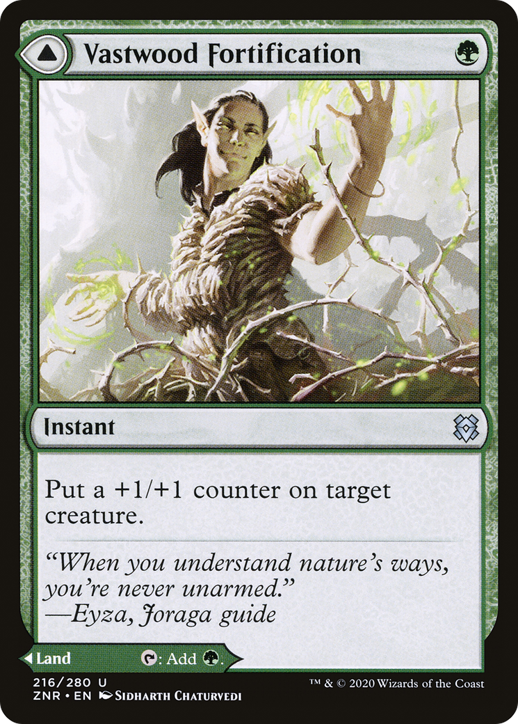 Image of Vastwood Fortification // Vastwood Thicket [Zendikar Rising]