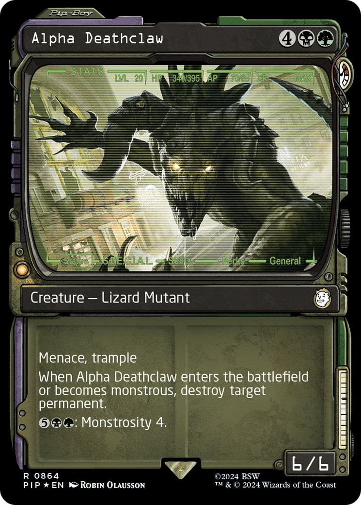 Image of Alpha Deathclaw (Showcase) (Surge Foil) [Fallout]
