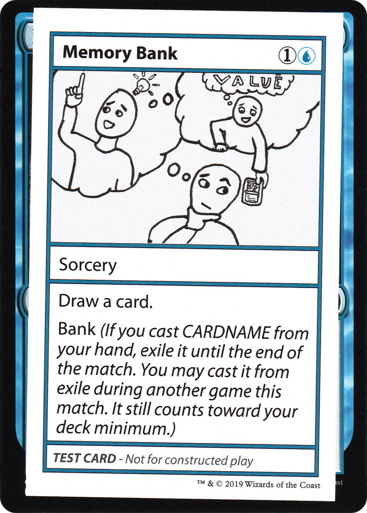Image of Memory Bank (2021 Edition) [Mystery Booster Playtest Cards]