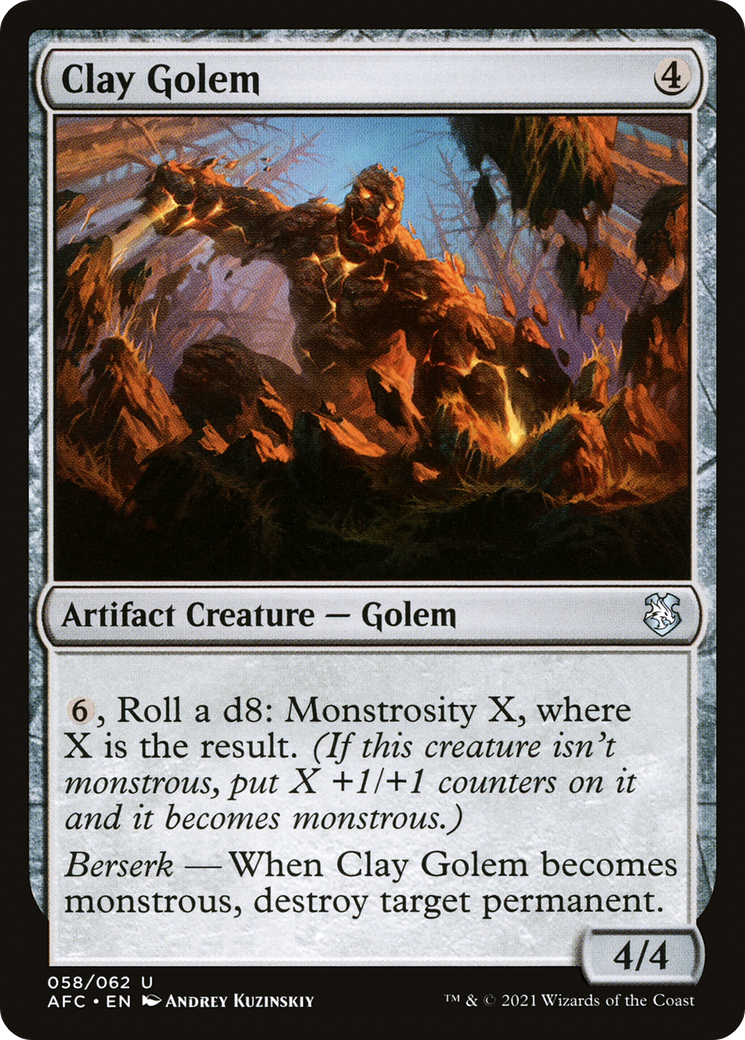 Image of Clay Golem [Dungeons & Dragons: Adventures in the Forgotten Realms Commander]