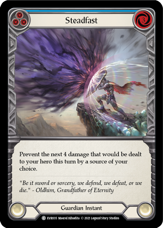 Image of Steadfast (Blue) [EVR035] (Everfest)  1st Edition Rainbow Foil