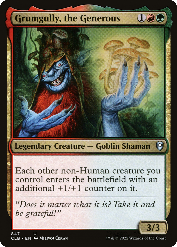 Image of Grumgully, the Generous [Commander Legends: Battle for Baldur's Gate]