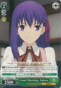 Image of Usual Morning, Sakura (FS/S34-E046 C) [Fate/Stay Night [Unlimited Blade Works]]