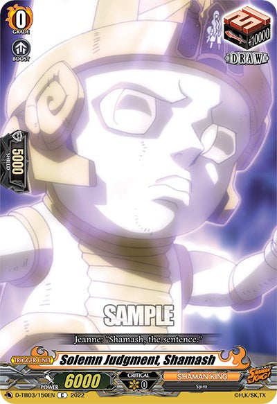 Image of Solemn Judgment, Shamash (D-TB03/150EN) [Shaman King]