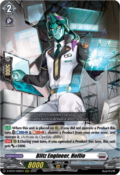 Image of Blitz Engineer, Hoflio (D-BT07/009EN) [Raging Flames Against Emerald Storm]