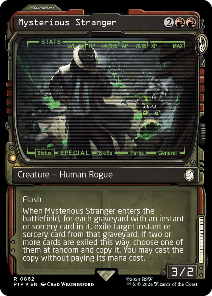 Image of Mysterious Stranger (Showcase) (Surge Foil) [Fallout]