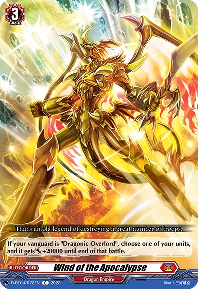 Image of Wind of the Apocalypse (D-BT04/072EN) [Awakening of Chakrabarthi]