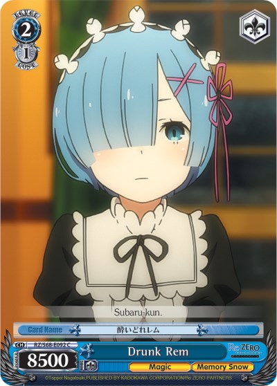 Image of Drunk Rem (RZ/S68-E092 C) [Re:ZERO Memory Snow]