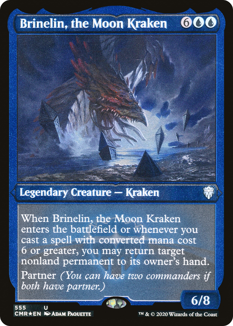 Image of Brinelin, the Moon Kraken (Etched) [Commander Legends]