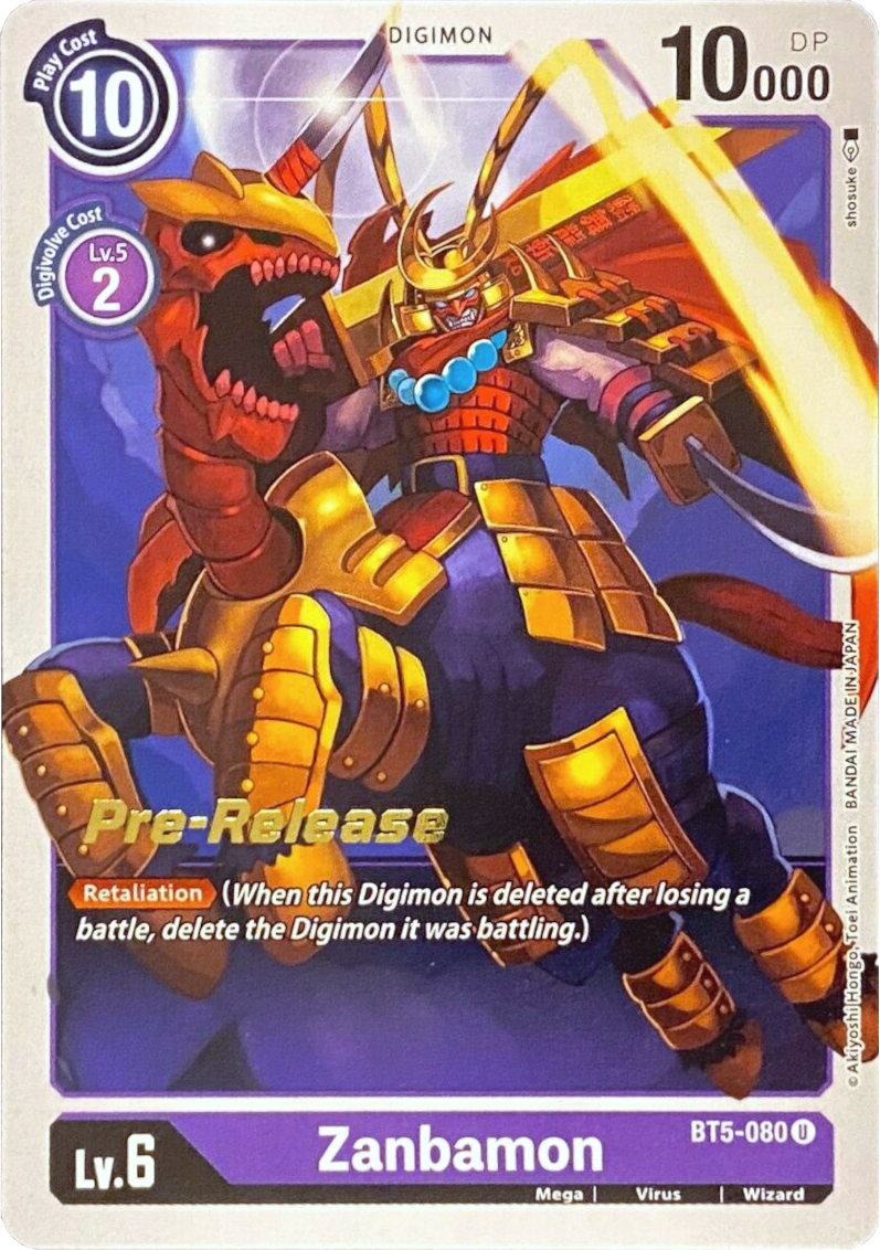 Image of Zanbamon [BT5-080] [Battle of Omni Pre-Release Promos]