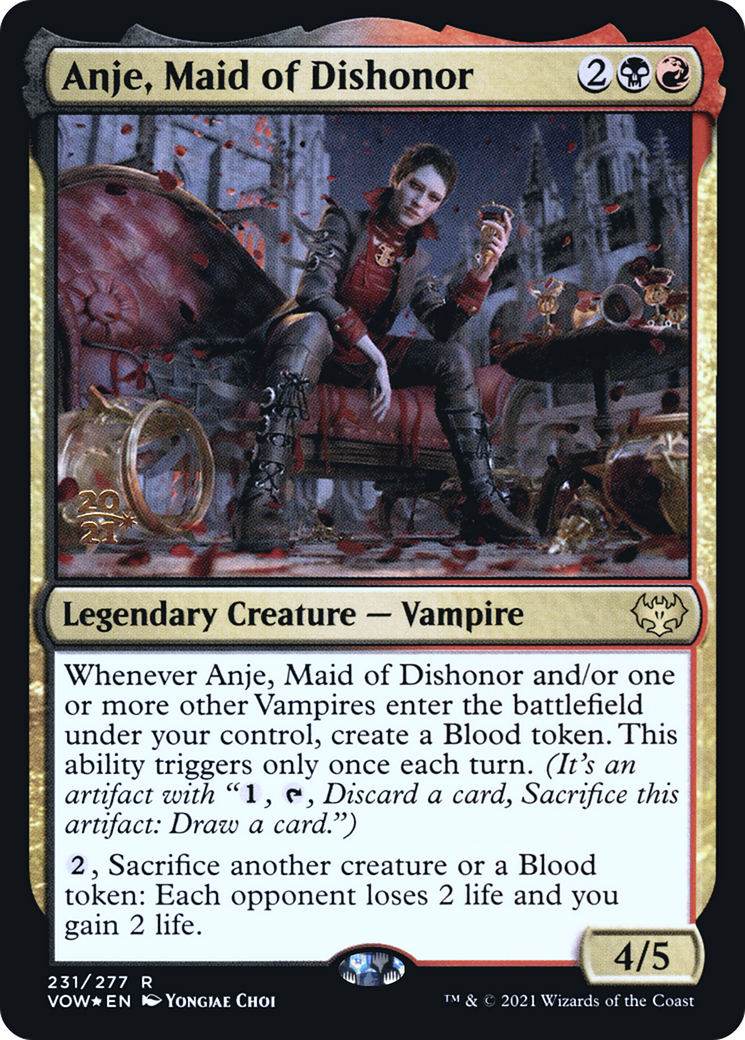 Image of Anje, Maid of Dishonor [Innistrad: Crimson Vow Prerelease Promos]