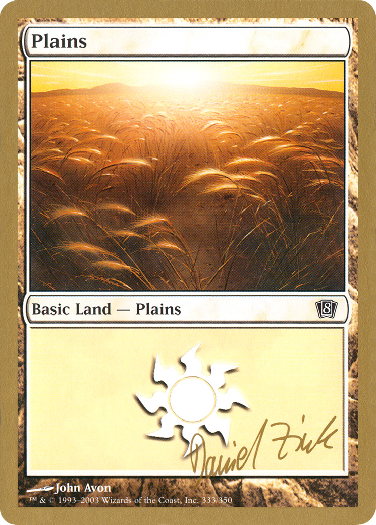 Image of Plains (dz333) (Daniel Zink) [World Championship Decks 2003]