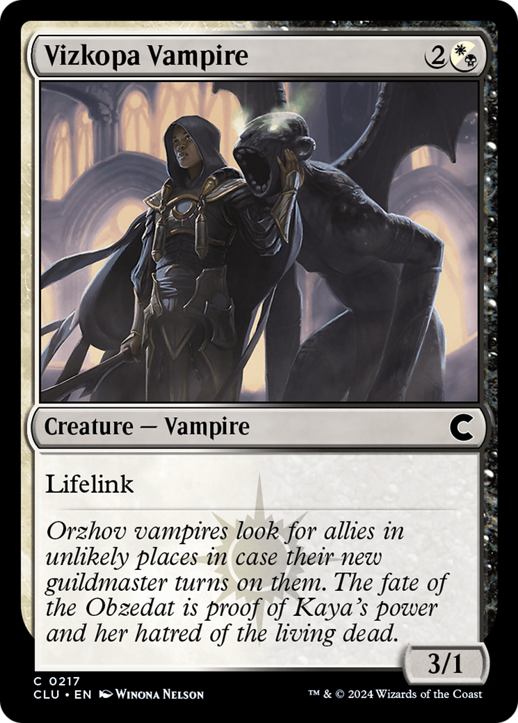 Image of Vizkopa Vampire [Ravnica: Clue Edition]