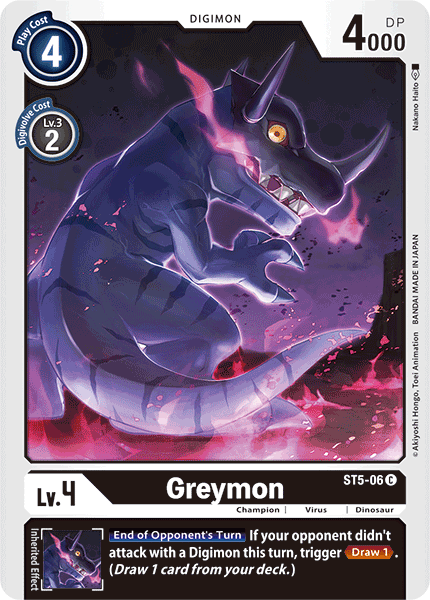 Image of Greymon [ST5-06] [Starter Deck: Machine Black]