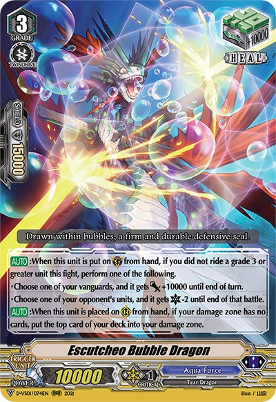 Image of Escutcheo Bubble Dragon (D-VS01/074EN) [V Clan Collection Vol.1]