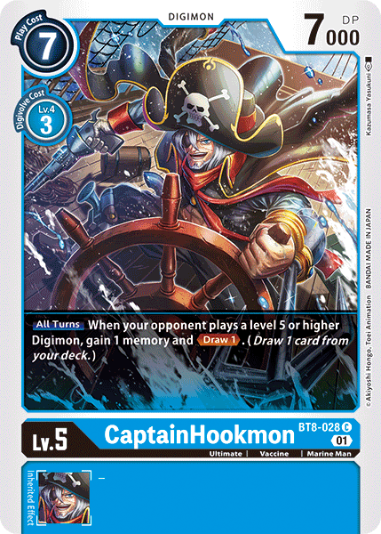 Image of CaptainHookmon [BT8-028] [New Awakening]