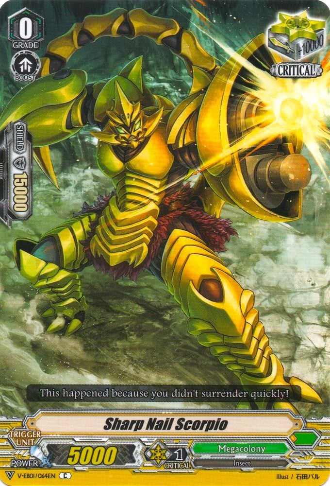 Image of Sharp Nail Scorpio (V-EB01/064EN) [The Destructive Roar]
