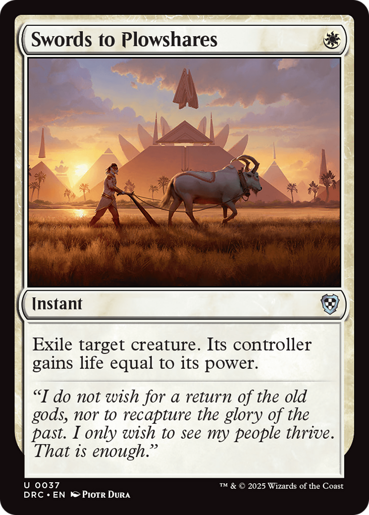 Image of Swords to Plowshares [Aetherdrift Commander]