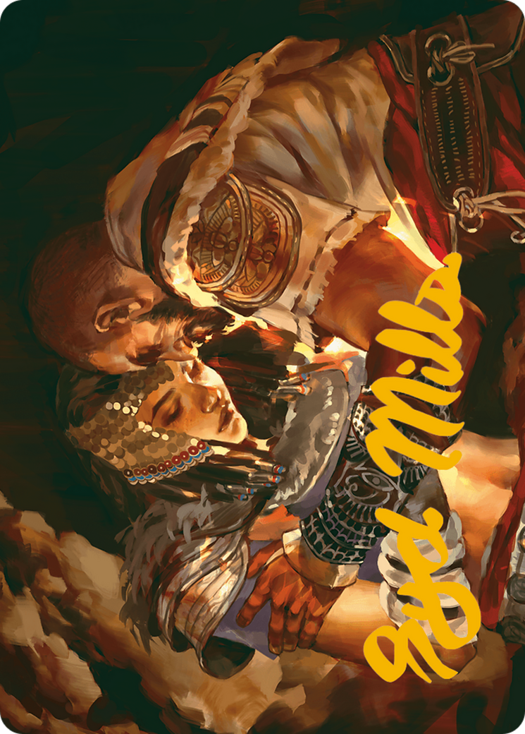 Image of Cathartic Reunion Art Card (Gold-Stamped Signature) [Assassin's Creed Art Series]