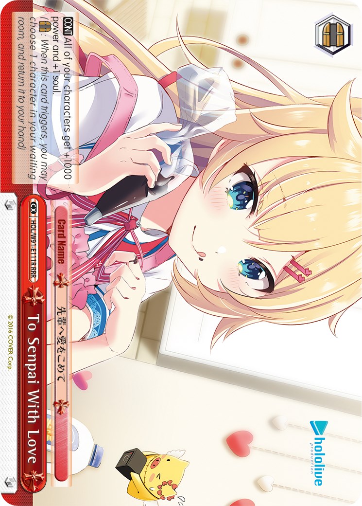 Image of To Senpai With Love (HOL/W91-E111R RRR) [hololive production]