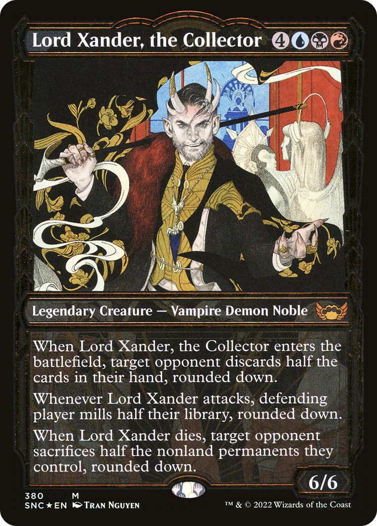 Image of Lord Xander, the Collector (Showcase Golden Age Gilded Foil) [Streets of New Capenna]