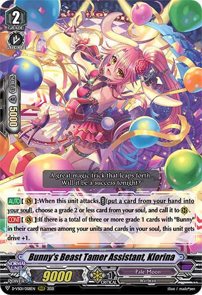 Image of Bunny's Beast Tamer Assistant, Klorina (D-VS01/058EN) [V Clan Collection Vol.1]