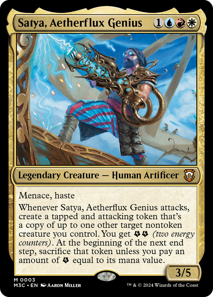 Image of Satya, Aetherflux Genius [Modern Horizons 3 Commander]