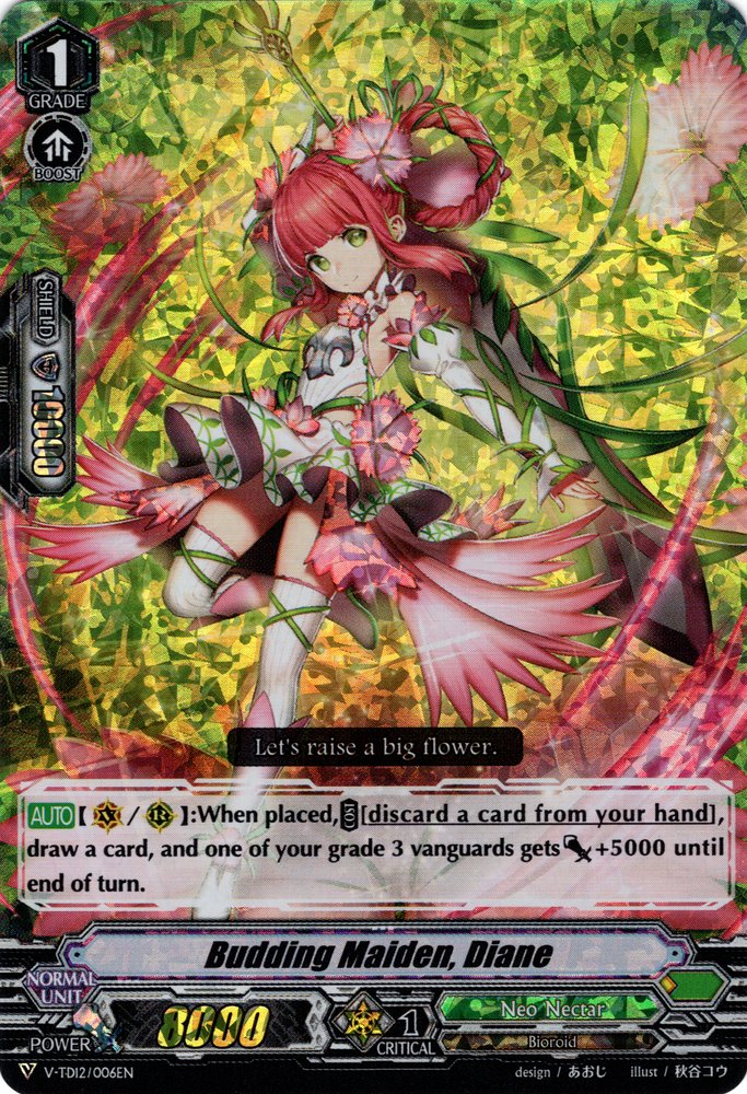 Image of Budding Maiden, Diane (Parallel Foil) (V-TD12/006EN) [Ahsha]