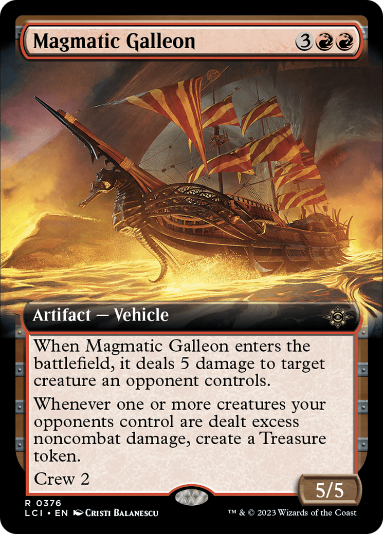 Image of Magmatic Galleon (Extended Art) [The Lost Caverns of Ixalan]