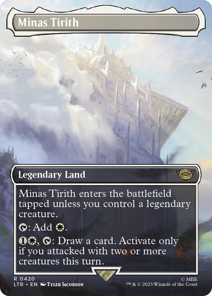 Image of Minas Tirith (Borderless Alternate Art) (420) [The Lord of the Rings: Tales of Middle-Earth]
