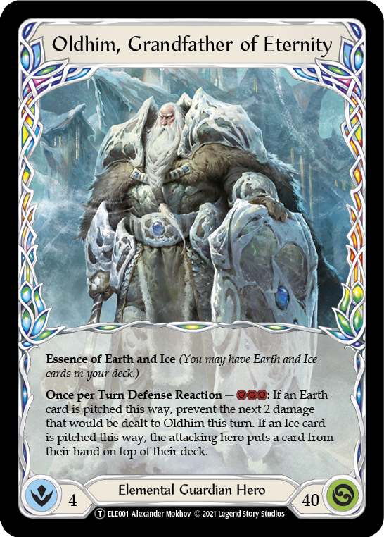 Image of Oldhim, Grandfather of Eternity // Shiver [U-ELE001] (Tales of Aria Unlimited)  Unlimited Normal