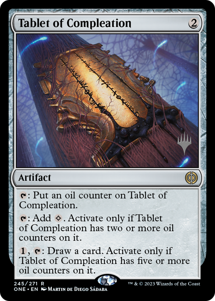 Image of Tablet of Compleation (Promo Pack) [Phyrexia: All Will Be One Promos]