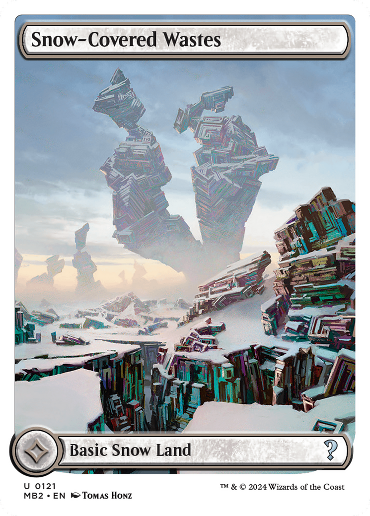 Image of Snow-Covered Wastes (White Border) [Mystery Booster 2]