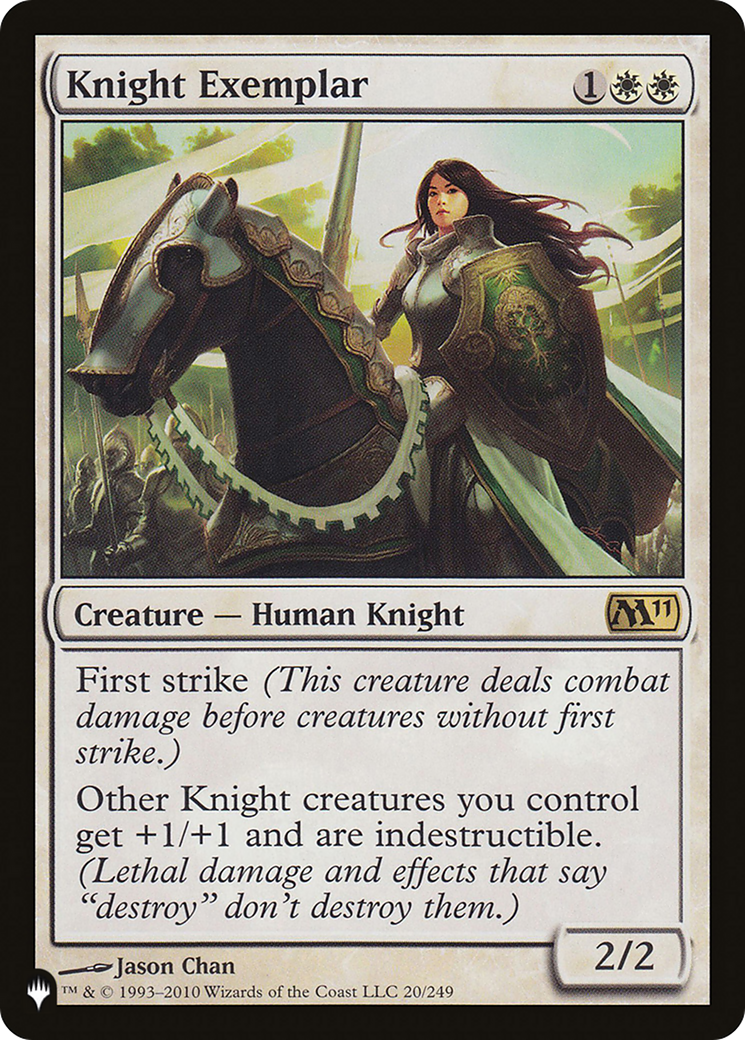 Image of Knight Exemplar (Magic 2011) [The List]