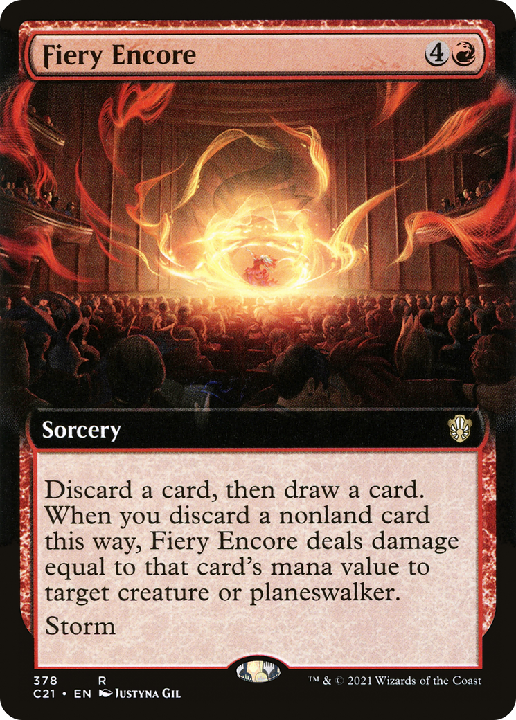 Image of Fiery Encore (Extended Art) [Commander 2021]