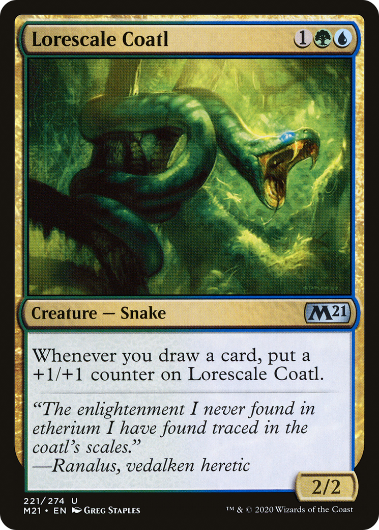 Image of Lorescale Coatl [Core Set 2021]