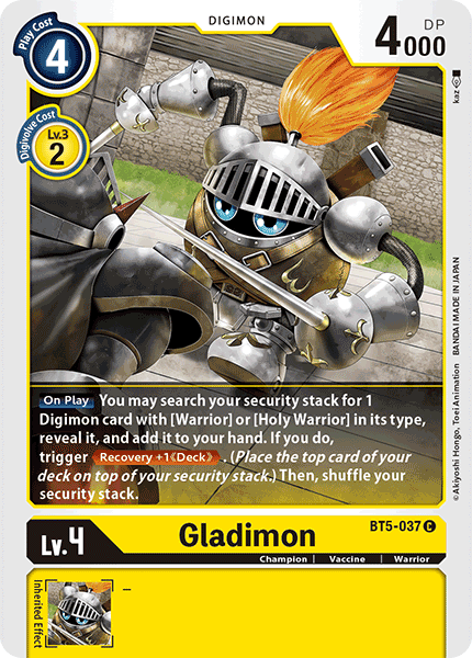 Image of Gladimon [BT5-037] [Battle of Omni]