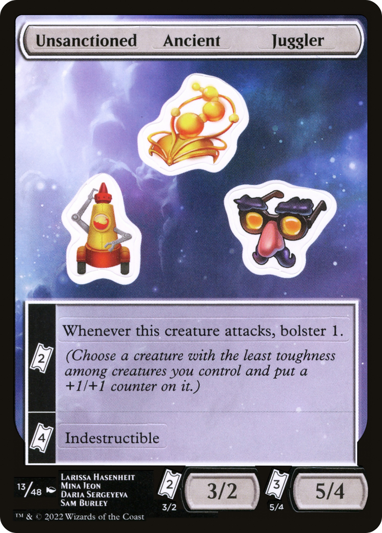 Image of Unsanctioned Ancient Juggler [Unfinity Stickers]